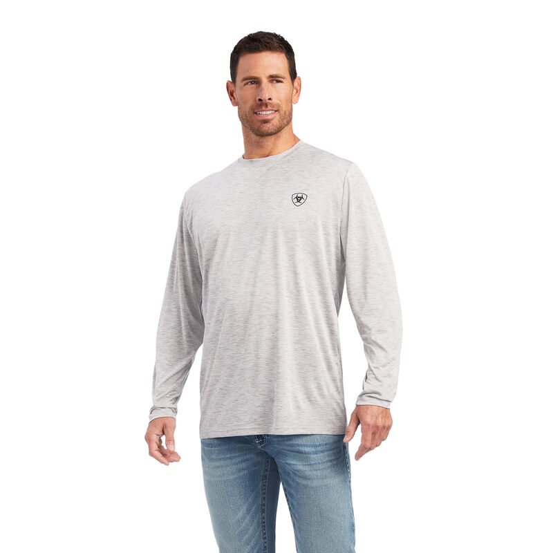 Ariat T-Shirts Herren - Charger Free Bird Grau ( CPEQG-7450 )